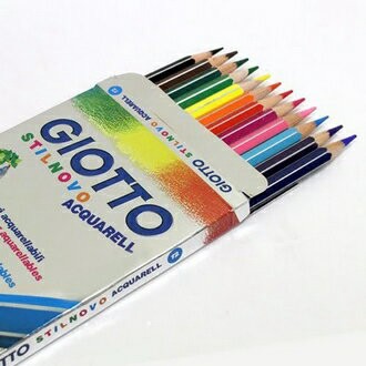 【義大利 GIOTTO】255700  STILNOVO 水溶性色鉛筆 12色/盒【APP滿額下單4%點數(單一帳號最高1000點)】7/31止