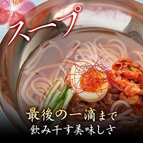 ふみこ農園 国産 紀州南高梅使用 韓国風 梅冷麺 4食スープ付