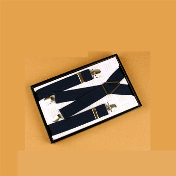 【拉福】吊帶X夾紳士吊帶附紙盒(深藍)