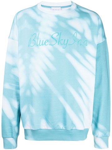 BLUE SKY INN - logo-embroidered cotton sweatshirt - men - Cotton/Cotton/Elastane - L