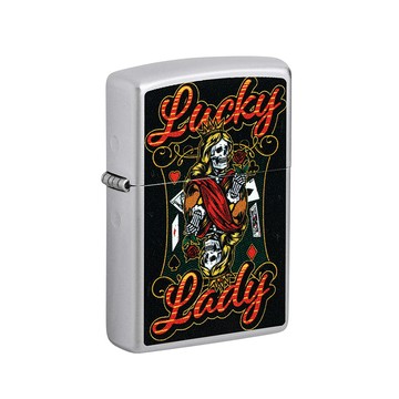 Zippo 【官方授權店】2025 PF.Lucky Lady Design 2025年骷髏皇后防風打火機