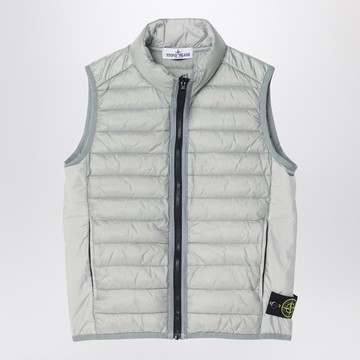 Powder grey zip gilet