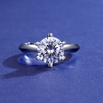 [米蘭精品] 莫桑鑽戒指925純銀開口戒-3克拉8心8箭經典六爪聖誕節情人節生日禮物女飾品73yk41