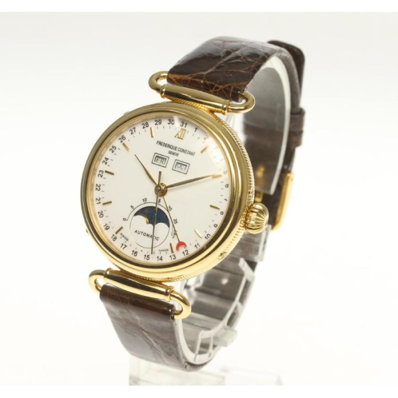 ☆良品【FREDERIQUE CONSTANT】フレデリック・コンスタント トリプルカレンダー ムーンフェイズ 自動巻き メンズ |  LINEブランドカタログ