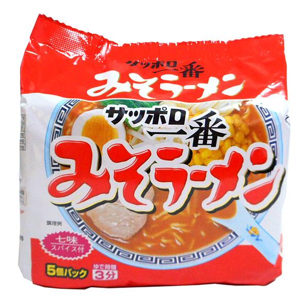 ★まとめ買い★　サッポロ一番みそラーメン袋　５Ｐ　１００ＧＸ５　×6個