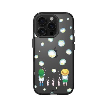 iPhone 16 Pro Clear (相機按鈕) 酷墨灰 - 幾米 Jimmy Liao - 兔子系列-歡樂時光