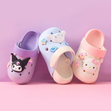 【台灣出貨】儿童拖鞋女孩夏季新款可爱HelloKitty洞洞鞋女外穿软底防滑凉拖鞋【Hi！Kids】
