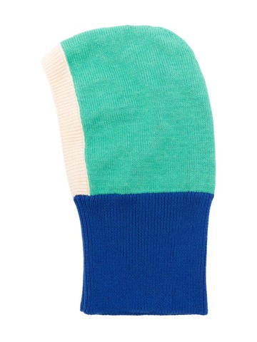 Bobo Choses - colour-block cotton beanie - kids - Cotton - One Size - Green