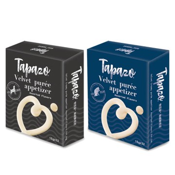 TAPAZO特百滋犬用．絲絨鮮肉泥-綜合口味 480g(15g x 32) x 2入組(購買第二件贈送寵物玩具x1包)