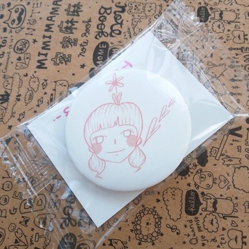 / 女孩 / 霧面胸章-44mm