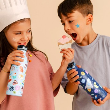 義大利 24Bottles 輕量吸嘴冷水瓶 500ml / 探索系列 - 甜點派對