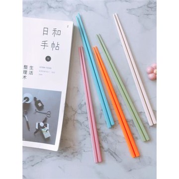 出口日本馬卡龍色家用環保無漆無味六角筷子防霉防滑洗碗機耐高溫