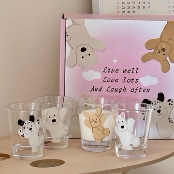 快速出貨【COZY PLUS+】ins可愛動物燒酒杯四入組禮盒#FEB18#CP0143 禮物 生日禮物 交換禮 情人節禮物 燒酒杯