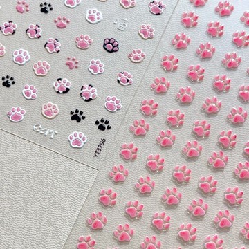 🎀台灣出貨🎀 ccd相機貓爪美甲貼紙浮雕可愛指甲背膠小貓爪