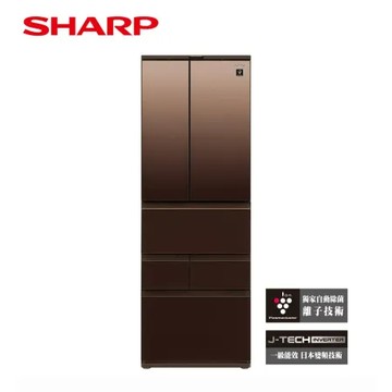 【SHARP 夏普】 504公升 AIoT智慧六門對開除菌變頻冰箱 SJ-GK51AT-T / 璀璨棕 含基本安裝