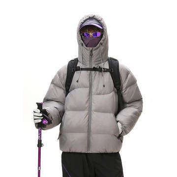 悟空有貨冬季戶外機能風連帽棉服男女潮牌美式保暖防水面包服外套