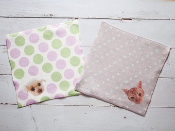 寵物照片訂製小方巾 寵物禮