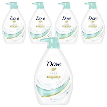 Dove 多芬 滋養柔膚沐浴露 舒敏溫和 溫和潔淨 適合各種膚質 特別是敏感肌膚  900g  5件