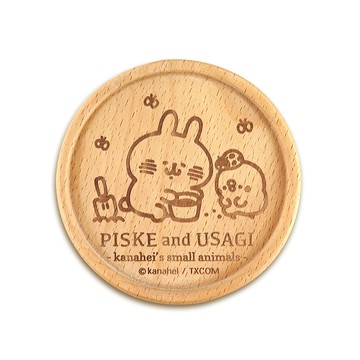 Kanahei卡娜赫拉的小動物小農系列圓形木杯墊_種花