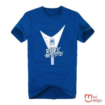 Minidesign-ROCKmusic黑色搖滾潮流設計短T 五色