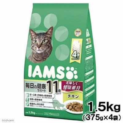 キャットフード　アイムス　１１歳以上用　毎日の健康サポート　チキン　１．５ｋｇ 正規品　ＩＡＭＳ