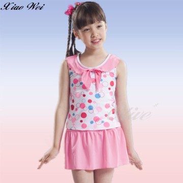 泳之美  流行女童兩件式裙款泳裝 NO.678258