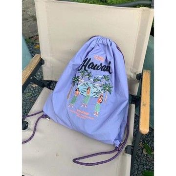 ballchain雙肩包購物袋刺繡尼龍環保布袋運動雙肩包2025新款女包