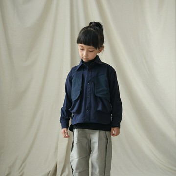 DS-S03雙層結構多口袋襯衫夾克(親子款)