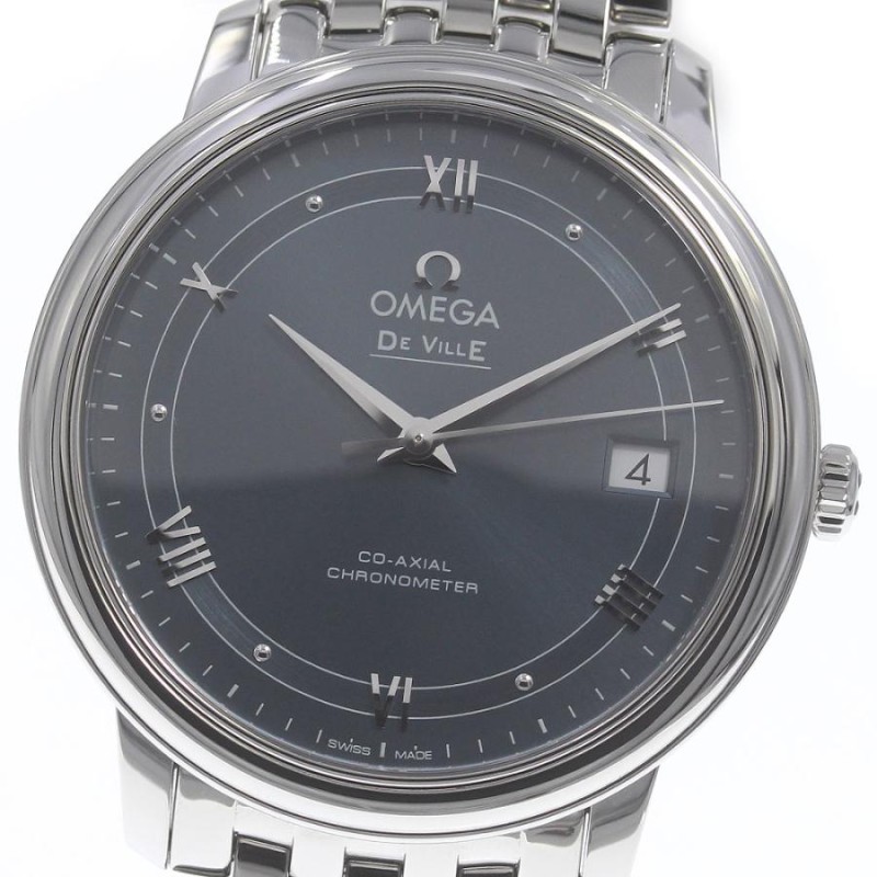 ☆美品 【OMEGA】オメガ デビル プレステージ コーアクシャル デイト 424.10.40.20.03.002 自動巻き メンズ_722084 |  LINEショッピング