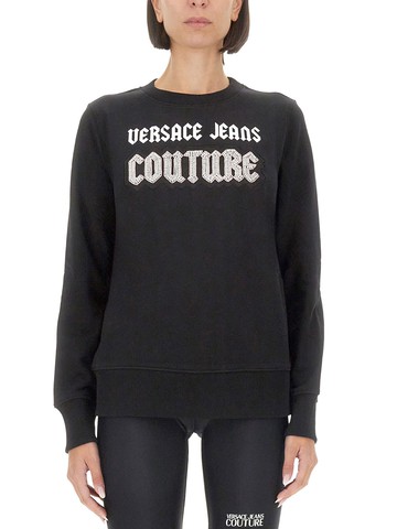 versace jeans couture sweatshirt with logo