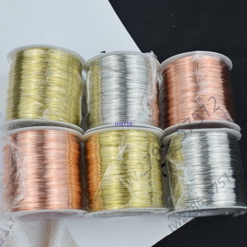 🔥台灣熱賣🔥一百米銅線銅絲diy穿珠引線手工發簪繞線首飾編織定型纏花銅絲線 優質