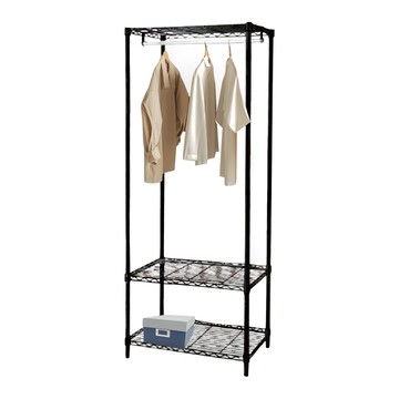 KI WISH 居家生活 三層衣櫥架 (無布套)  黑色  60 x 35 x H180cm