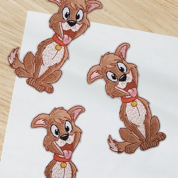 【刺繡布貼】可愛卡通狗