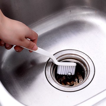 廚房水槽排水口清潔水池縫隙刷多功能無死角清潔刷衛生間墻角刷子