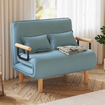 【AOTTO】 多功能單人折疊沙發床-加大100cm(沙發床 折疊床 沙發 單人床)