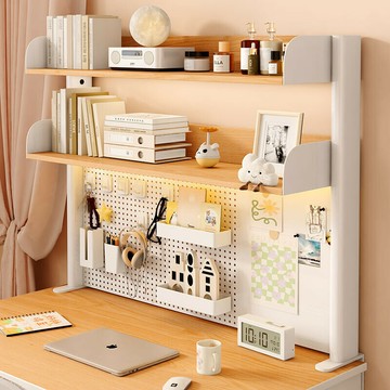 ?? 桌面置物架 電腦桌桌上多層收納架子 洞洞板 書桌書架 學生家用整理架 收納架 可磁吸