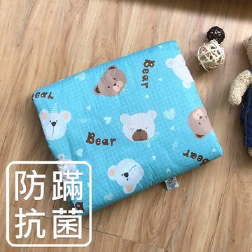 兒童涼被 防蹣抗菌 精梳棉 麻吉熊藍 美國棉授權品牌[鴻宇]台灣製2216