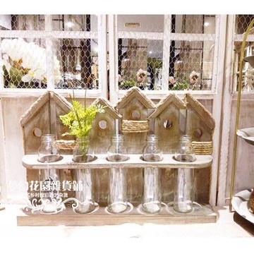 北歐家居店鋪水培瓶架 花園客廳酒吧餐廳裝飾擺件1入