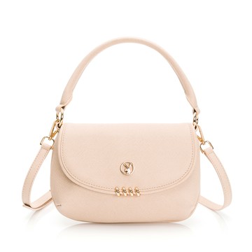 PLAYBOY - 手提包附長背帶  Flat系列 - 米白色