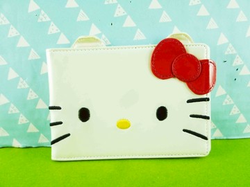 【震撼精品百貨】Hello Kitty 凱蒂貓~證件套~白大頭【共1款】
