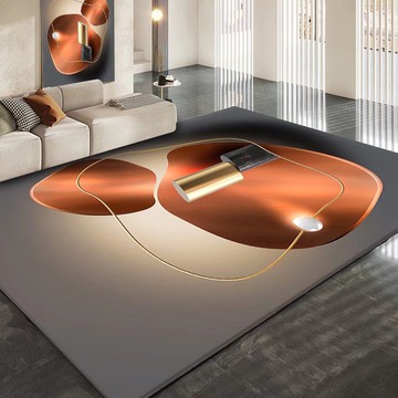 免運 開立發票 地墊 門墊 進門門墊 地毯高檔輕奢3D家用客廳茶幾地毯進門玄關地墊臥室飄窗榻榻米毯可定制特惠/快速出貨