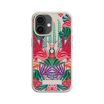 iPhone 16 SolidX 貝殼灰 - Catalina Estrada - Flamingo