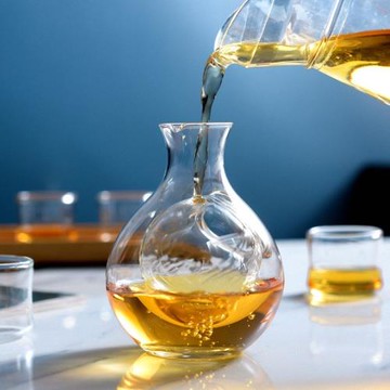 手工冰酒壺玻璃小酒杯白酒杯酒盅小號一兩一口杯烈酒套裝家用酒器