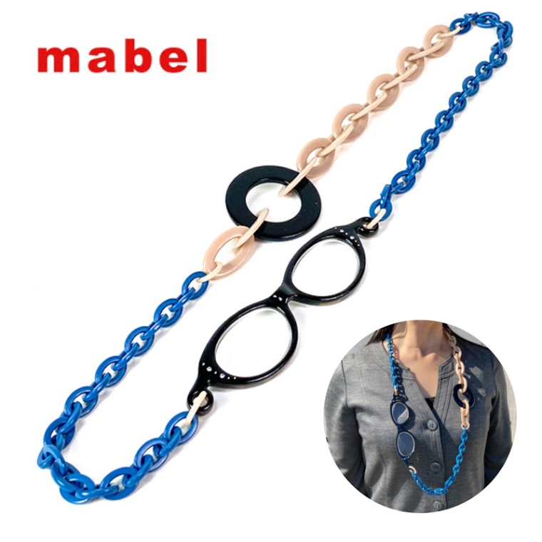 ルーペ ネックレス mabel マベル イタリア製 おしゃれ 老眼鏡 グラス