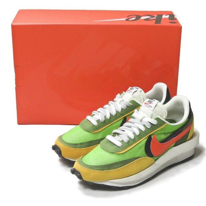 ナイキ サカイ NIKE x sacai 19SS LD WAFFLE/SACAI エルディーワッフル/サカイ BV0073-300  US10(28cm) GREEN GUSTO/SAFETY ORANGE LDV スニーカー | LINEショッピング