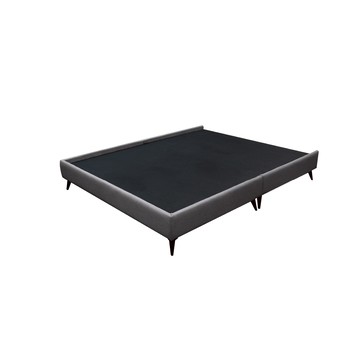 ASSARI-米歇爾崁入式貓抓皮床底/床架-雙大6尺深灰色