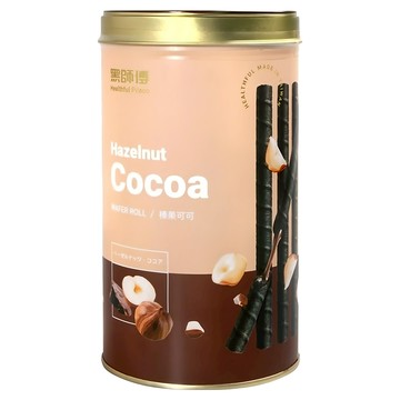 黑師傅 榛果可可 捲心酥  400g  1罐