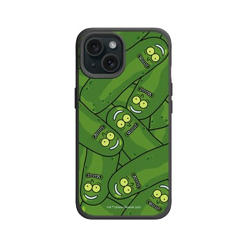 iPhone 15 SolidX 黑 - 瑞克和莫蒂 Rick and Morty - 罐子裡的泡菜瑞克