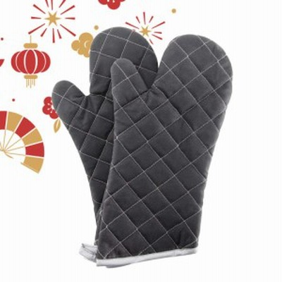 鍋つかみ オーブンミトン 耐熱ミトン 滑り止め クッキング用 バーベキュー用 耐熱温度200℃ 2個セット