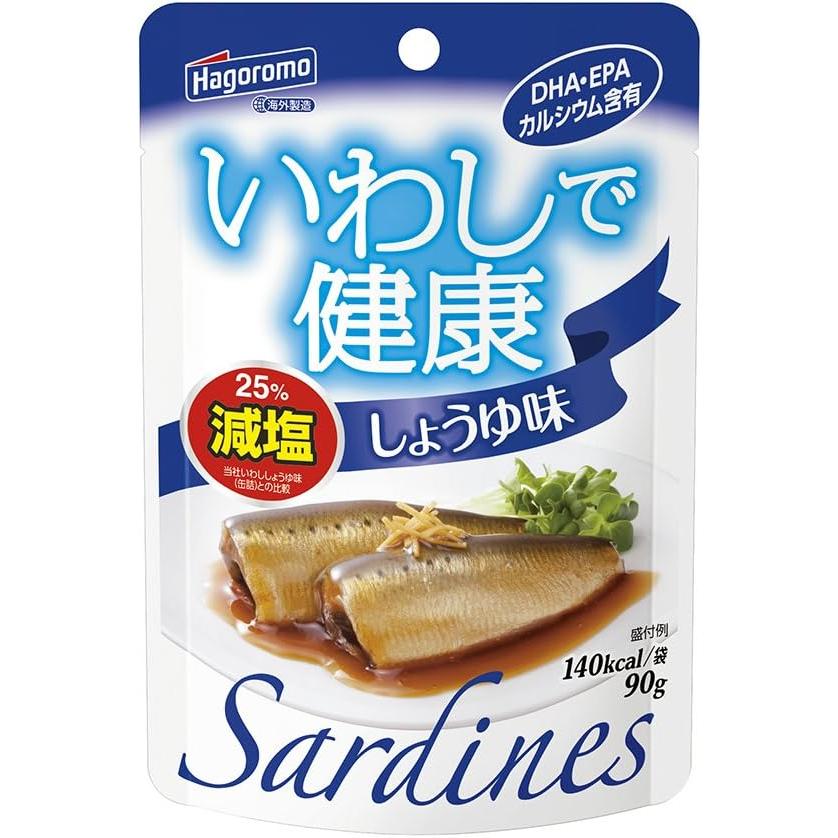 はごろも いわしで健康 醤油パウチ 90g 12個入